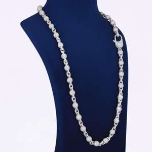 Collar de Cadena de Lujo de Plata de Ley 925 con Diamante Cultivado en Laboratorio para Hombre y Mujer, Regalo de Compromiso y Boda - Product Image 1