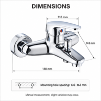 Robinet de lavabo moderne de luxe en alliage de zinc - Robinet de salle de bain - Robinets pour salle de bain - Articles sanitaires modernes de luxe - Accessoires de salle de bain