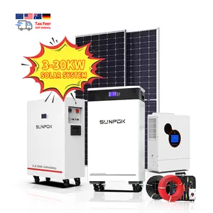 Sunpok Energy3相完全太陽光発電システムハイブリッドグリッド20Kw10Kw 10kva6Kw太陽光発電48V出力VoltaMPPTコントローラー