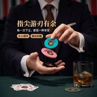 Jetons de poker en céramique Western Fox Cartoon de 43 mm, 12 g, avec logo personnalisé, impression recto-verso, pour club privé, casino, jeux de casino