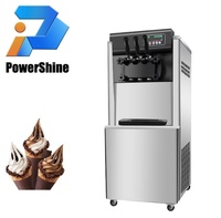 Mesin Pembuat Es Krim Lunak Komersial Baru Terlaris, Produktivitas Tinggi, 220V50HZ, Steker Australia, Garansi Motor 2 Tahun