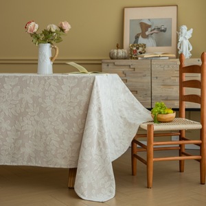 <span class=keywords><strong>Nappe</strong></span> <span class=keywords><strong>Jacquard</strong></span> Française Épaisse à Motif Gaufré de Luxe pour Salle à Manger, Housse Rectangulaire Décorative - Product Image 1