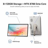 Téléviseur portable multifonction 27 pouces 16:9 avec écran tactile, moniteur 1080p Android 13 Google avec caméra 1300MP