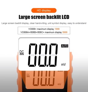 VICTOR 606C+ AC/DC <b>Clamp</b> Multimeter, 5999 Counts 600A 600V, NCV, Low Impedance Voltage & Flashlight Tester - Product Image 5