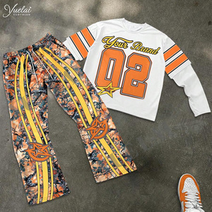 Completo da <span class=keywords><strong>Uomo</strong></span> <span class=keywords><strong>Estivo</strong></span> Personalizzato Traspirante e Confortevole Nuova Collezione Y2k con Pantaloncini e T-Shirt a Maniche Corte Tuta Casual da 2 Pezzi - Product Image 1