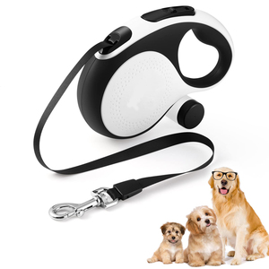 KingHon Tangle Free Automatic Retractable <b>Dog</b> Walking <b>Leash</b> With Led Flashlight and Poop Bag Dispenser Small Medium Large <b>Dogs</b> - Product Image 1