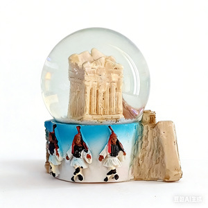 Boule à neige artisanale en résine, Acropole de Athènes, avec inscription « Athènes », pour souvenirs touristiques <span class=keywords><strong>et</strong></span> décoration intérieure - Product Image 5