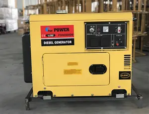 Tahan suara Silent mesin Diesel listrik mulai 220V Generator Diesel 5kW/6KW/8kw