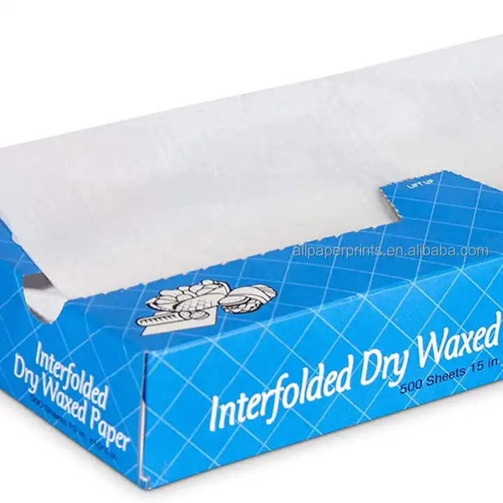Interfolded Wax Wrap Paper, Bakery Tissue Sheets