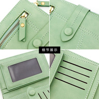 Baellerry dompet risleting pendek dompet Multi kartu kapasitas besar modis grosir