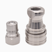 Prix usine 1/4 pouces en acier inoxydable 304 raccord rapide hydraulique compatible avec la série haute pression de refroidissement NITTO KZD KZF