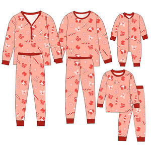 圣诞家庭配套睡衣竹混纺圣诞印花套头衫2件套圣诞季节 - Product Image 5