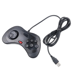 Gamepad clásico con cable USB con Motor de vibración Retro para Sega Saturn Joypad Joystick para <span class=keywords><strong>PC</strong></span> y Saturn System Manette Style - Product Image 4