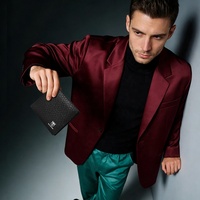 BULLCAPTAIN Dompet Pria Multi-slot Tempat Kartu Kredit Dompet Kasual untuk Pria Tas Baru Dompet Kulit Asli Dompet Uang Kecil