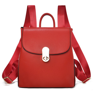 Vintage <b>Small</b> <b>Backpack</b> Shoulder Bag Women Soft PU Leather Crossbody Bag Multifunction Casual Lady Handbag - Product Image 6