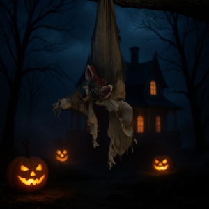 Luci di Halloween, decorazione festiva con striscione a forma di pipistrello spaventoso per uso interno ed esterno - Product Image 2