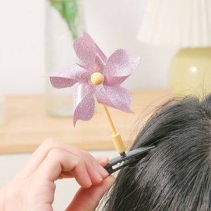Barrettes à cheveux en plastique motif fleur pour enfants, cadeau printemps 2023, origine Yiwu - Product Image 3