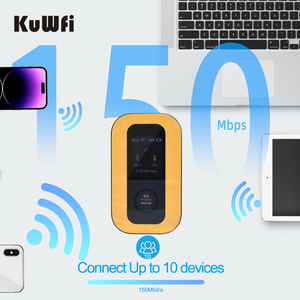Kuwfi <span class=keywords><strong>Dual</strong></span> <span class=keywords><strong>Sim</strong></span> 4G router 3000mAh Pin mở khóa 4G modem wifi router 10 người dùng esim Router cho Wifi Hotspot - Product Image 5