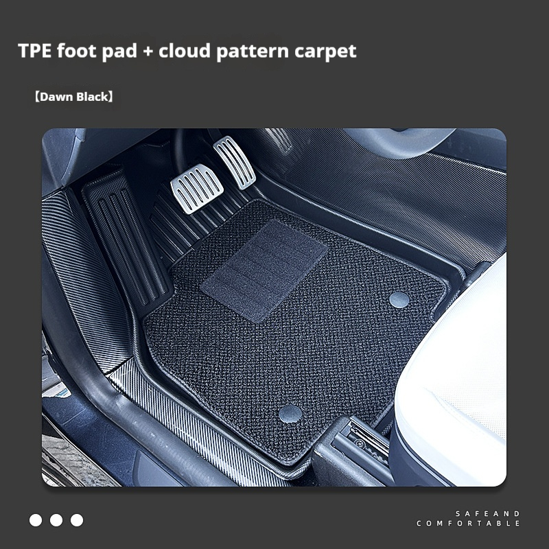 Tapis de sol TPE + tapis de motif nuage