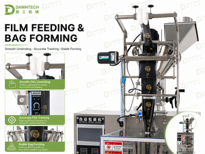 Serrated <b>Edge</b> Powder Sachet Filling Sealing Machine for Coffee Milk Spice Sugar Salt Flour - Product Image 3