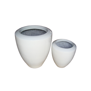 Meilleure vente ensemble 2 pièces en fibre de verre Pots de fleurs Pots de jardin minimalistes Pot de plantes fabriqué au Vietnam - Product Image 3