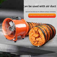Ventilateur axial électrique portable haute efficacité 220 Volts à roulement à billes - pour ventilation intérieure, évacuation industrielle et environnements confinés