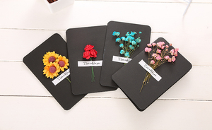 SZ04160 Birthday Gift <strong>Dried</strong> <strong>Flower</strong> Card Customized <strong>Dried</strong> <strong>Flowers</strong> Greeting Card <strong>Mini</strong> Bouquet <strong>Flower</strong> Cards for Wholesale - Product Image 3