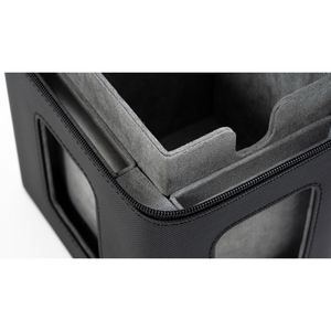 Boîte de rangement pour cartes FX Premium 100+ noire à fermeture éclair, étui en cuir PU imperméable pour la protection des jeux de cartes à collectionner - Product Image 4