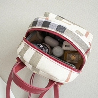 Mini sac à dos pour femmes, sac pour téléphone pour adolescentes, enfants, petit sac à dos multifonction, sac à dos à carreaux pour femmes, sac à dos d'école pour femmes