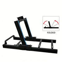Cockpit de simulateur de course pliable JLH 4080 avec support de volant réglable pour Thrustmaster, Logitech, Moza Games