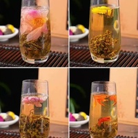 Coffret Cadeau de Boules de Fleurs Écloses Bio 5G Faites à la Main, 18 Pièces/Boîte, Hibiscus, Jasmin, Lys, Chrysanthème, Osmanthus, Thé Santé, OEM Accepté