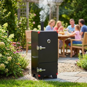 BBQ vertical au gaz au charbon de bois électrique personnalisé OEM Offset Lang Meilleur four de fumage Grill Pit - Product Image 1