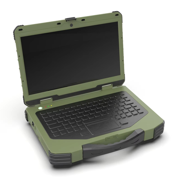 Intel i7 14th Ultra 7 165U Support 14 Inch Portable Industrial Computer Upward Rugged Laptop 1920x1080 Resolution Stock