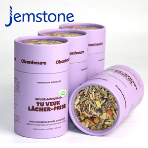 Emballage de cylindre de thé de qualité alimentaire personnalisé pour boîte à tube de thé Tube rond en papier kraft Tube rond - Product Image 3