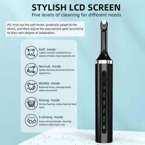 เครื่องขัดฟันไฟฟ้ากันน้ำ IPX6ดูแลช่องปากพร้อมไฟ LED โหมดความเร็ว5ระดับสำหรับใช้ในบ้าน - Product Image 2
