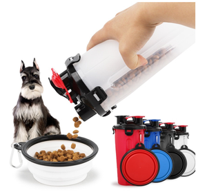 Marche randonnée Camping en plein air chiot animaux de compagnie boisson de qualité alimentaire voyage gratuit chiens animaux de compagnie tasse à boire bol pour chien ensemble bouteille <span class=keywords><strong>d</strong></span>'<span class=keywords><strong>eau</strong></span> pour chien - Product Image 1