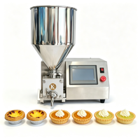 Machine de remplissage de crème de précision pour tartelettes aux œufs, pour matcha, crème de citrouille, crème glacée, écran tactile, utilisation facile, en acier inoxydable