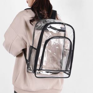 Sacs à dos transparents en PVC imperméables, sacs à dos en plastique transparents imperméables pour unisexe - Product Image 1