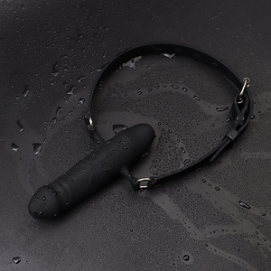 Hollow Mouth Gag Penis Silicone <b>Dildo</b> Soft <b>Realistic</b> 220g for BDSM Practice - Product Image 1