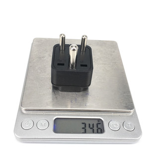 Adaptador de Enchufe de EE. UU. <span class=keywords><strong>a</strong></span> Sudáfrica Tipo B de 3 Clavijas para <span class=keywords><strong>Viajes</strong></span> <span class=keywords><strong>a</strong></span> Sri Lanka, <span class=keywords><strong>India</strong></span>, <span class=keywords><strong>Nepal</strong></span>, Bangladesh, Adaptador de Conversión Tipo D de 10 <span class=keywords><strong>A</strong></span> - Product Image 6