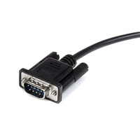Cable Serial DB9 RS232 Macho a Hembra, Cable de Extensión de Módem Nulo, Línea Cruzada TX RX para Comunicación de Datos