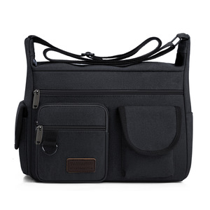 Bolso Bandolera Retro de Lona para Hombre, de Gran Capacidad, para Viajes y Ocio, Venta al Por Mayor - Product Image 1