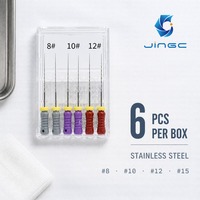 Limes endodontiques manuelles D Finder en acier inoxydable pour la recherche de canaux radiculaires # 8 # 10 # 12 # 15 Canaux radiculaires manuels résistants aux fractures