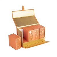 Boîtes rigides rectangulaires personnalisées haut de gamme avec poignée, imprimées avec logo, en carton, pour l'emballage de gâteaux de lune chinois et de produits de boulangerie (vente en gros)