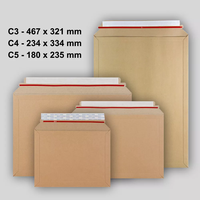 Enveloppes d'emballage en carton rigide A3 A4 A5 imprimées avec logo personnalisé