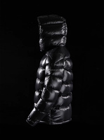 Veste d'hiver pour homme à capuche et rembourrée en duvet épais
