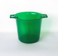 Cuvette en plastique de boisson de seau à glace avec de doubles poignées