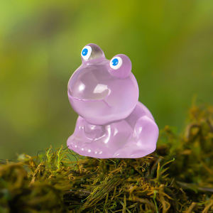 ขายตรงจากโรงงาน ของตกแต่งรูปกบเรซิ่นขนาดเล็ก เรืองแสงในที่มืด สีสันสดใส สำหรับตกแต่งสวนและบ้าน - Product Image 5