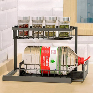 OEM 2-Layer Foldable <strong>Drawer</strong> Kitchen Bathroom <strong>Organizer</strong> Desktop <strong>Organizer</strong> <strong>Spice</strong> Rack Under Sink <strong>Organizer</strong> - Product Image 3