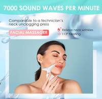 Masseur facial Masseur de cou Dispositif de beauté de rajeunissement de lumière de sept couleurs pour soulever et raffermir la peau